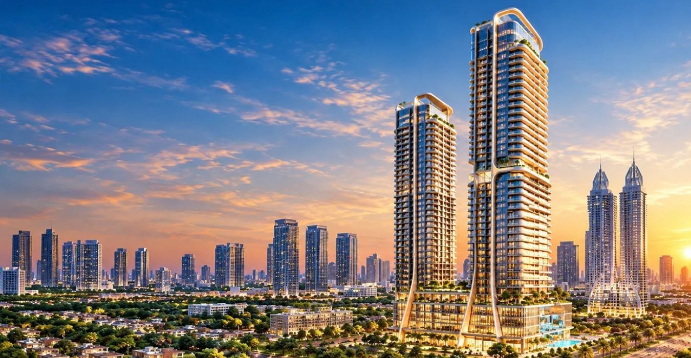 Danube By Shahrukhz 2 township towers elevation view
